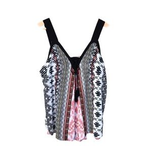 FYLO London Womens Sz Medium Sleeveless Top Flowy Blouse